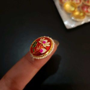 Enamel Lotus Emblishment