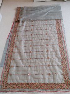 Elegant Embroidered Saree &amp; Blouse Set