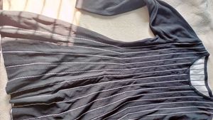 Striped Black Dress