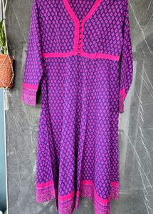 Purple & Pink Print Dress