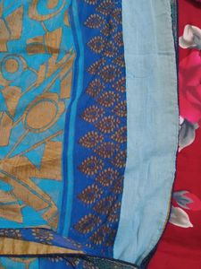 Elegant light Blue Saree