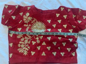 Threadwork Top Skirt Nad Dupatta