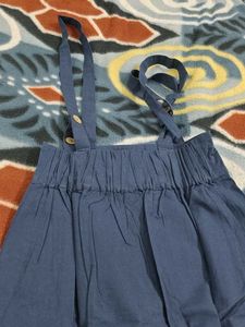 Dungaree Skirt With Combo White Tees For Women