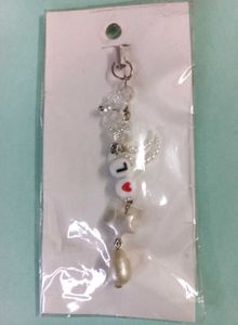 Handmade &#34;L&#34; Letter Phone Charm with Star and Drop