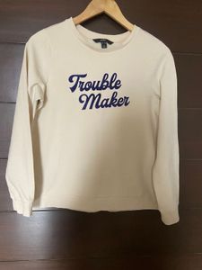 Cute 'Trouble Maker' Sweatshirt from Vero Moda (M)