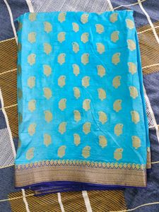 Blue Banarasi Saree