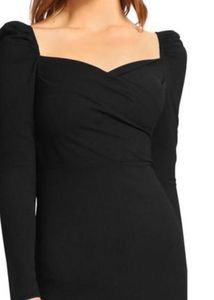 Elegant Black Midi Dress