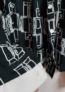 Printed Black &amp; White shirt