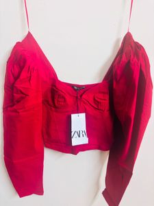 Zara Red Top