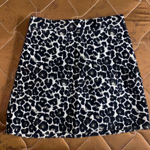 Cheetah-Print Mini Skirt