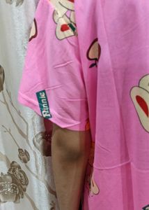 Women Printed Multicolour Night Suit