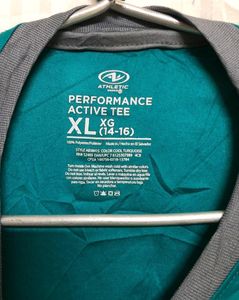 Athletic Sea Green Long Sleeve T Shirt