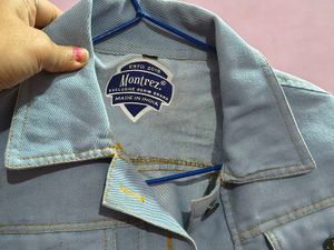 Light Blue Denim Jacket used just twice busy 30 m