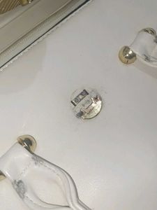 Thyp Leather White Handbag