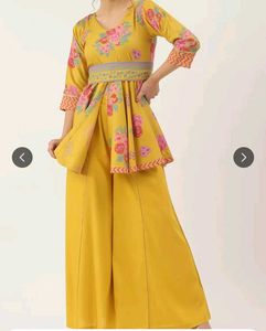 Haldi Special Floral Kurta Set