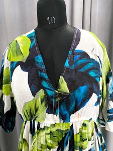 Green Printed Dress