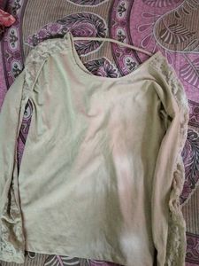 Lace Sleeve Top