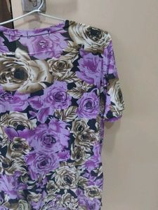 Purple Floral Top