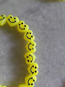 aesthetic handmade preppy Smiley Face Bracelet