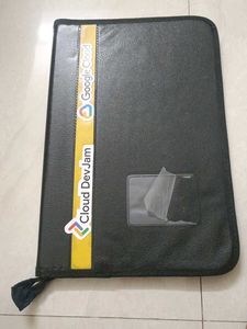 File Folder Black Leather