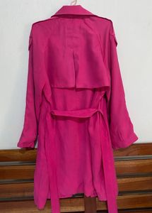 Stylish Pink Trench Coat