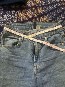 Wide Leg Denim Jeans (26-28inch) stretchable