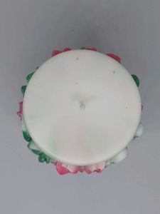 Floral Carved Candle