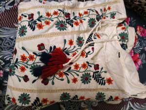 Boho Embroidered Tunic Dress