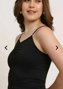 Black Sleeveless Tank Top