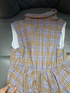 Check Pattern Mini Dress