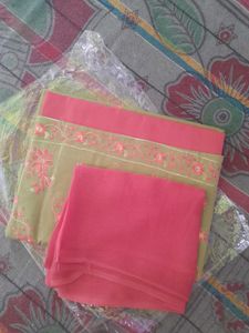 Floral Embroidered Fabric - DIY Sewing Material