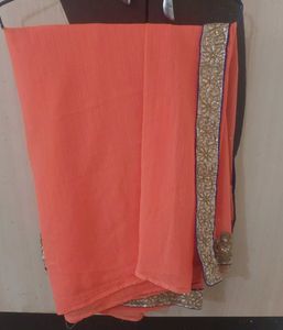 Orange Colour Saree 🥻
