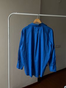 NEW LOOK Broderie Anglaise Blue Shirt