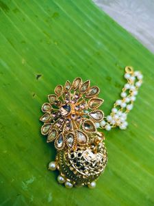 New Goldn Jhumka With Earrings
