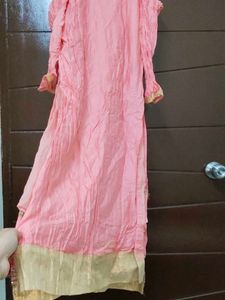 Elegant Pink Embroidered Kurta Set