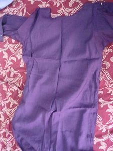 Elegant Purple Embroidered Kurta