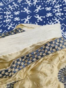 Beige Colour Embroided Saree