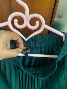 Pleated Skirt Dark green