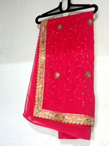 Beautiful Rose Color Saree Specially For Wedding