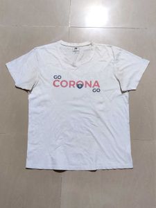 Mojo Track Corona White Tshirt