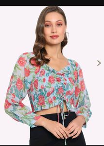 Smocked Crop Top