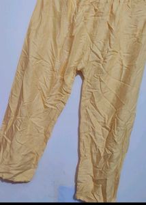 Cream Color Plazo For 30 Waist