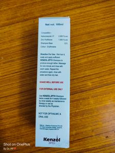 Ketoconazole Zinc Pyrithione Shampoo 100mL
