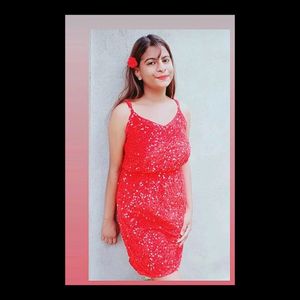 Red Shimmery Dress