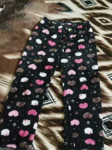 Cute Heart &amp; Cat Print Pajama Pants and hoodie 💕