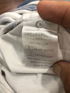 Stylish Men&#39;s Striped T-Shirt - Blue &amp; White