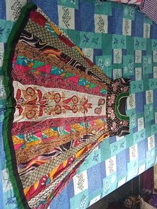 Anarkali Kurthi With Chudi Pant...L