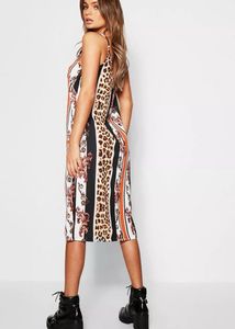 Boohoo sleeveless midi dress