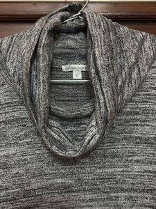 Gray Cowl Neck Tunic Dress