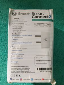Zoook Smart Connect 16A Wi-Fi Smart Plug with Power Meter(Type M), for High Power Appliances (Geyser, Motor, etc.) Energy Monitoring, Compatible with Alexa &amp; Google Assistant (No hub Required)
